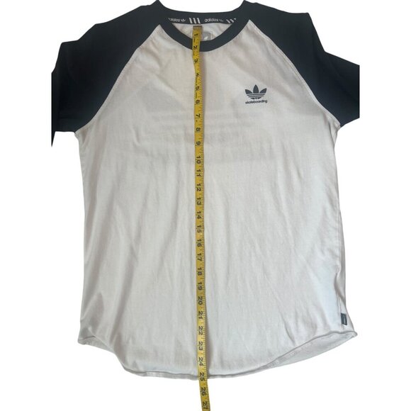 ADIDAS BASEBALL LONG SLEEVE T-SHIRT ADIDAS SKATEBOARD LOGO BR4937 - Picture 4 of 12